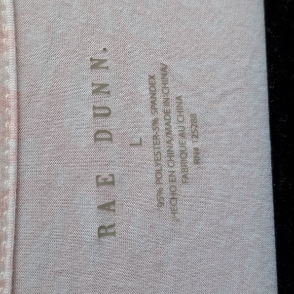 Rae Dunn size L light pink and white animal print w lace robe - Picture 2 of 8